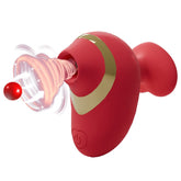 Amo-Forma Fingrosuĉa Vibrilo Klitora Stimulo Por Paro Antaŭludo